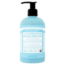 Dr Bronners Organic Pump Soap Baby Unscented 355ml