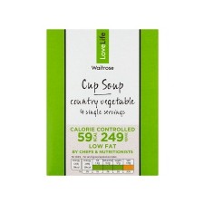 Waitrose Country Vegetable Cup Soup Love Life 4 x 16.5g