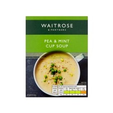 Waitrose Pea and Mint Cup Soup 4 sachets