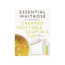Waitrose Creamed Vegetable Cup Soup 4 sachets