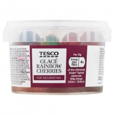 Tesco Glace Rainbow Cherries 200g