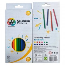 Tesco Go Create Colouring Pencils 12 Pack