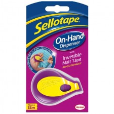 Sellotape On Hand Dispenser with Invisible Matt Tape