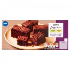 Tesco Free From 5 Chocolate Cake Slices