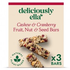 Deliciously Ella Cashew and Cranberry Bar  3 x 40g