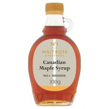 Waitrose Medium No. 1 Canadian Maple Syrup 330g