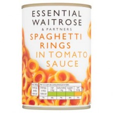 Waitrose Essential Spaghetti Rings 410g