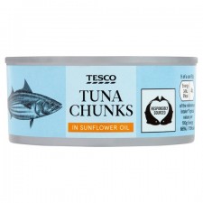 Tesco Tuna Chunks Sunflower Oil 145g