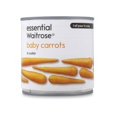 Waitrose Essential Baby Carrots 400g