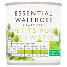 Waitrose Essential Petits Pois 200g