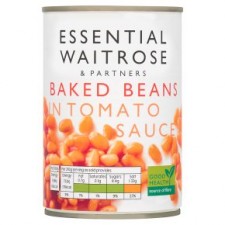 Waitrose Essential Baked Beans in Tomato Sauce 400g