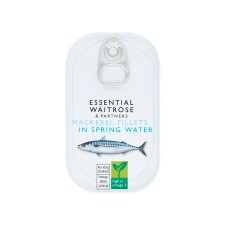 Waitrose Essential Mackerel Fillets in Spring Water 82g