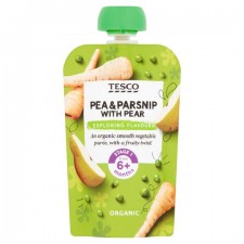 Tesco Organic Pea and Parsnip with Pear 6 months 100g