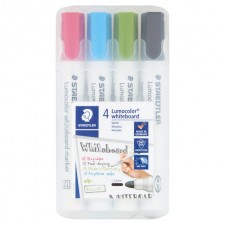 Staedtler Lumocolor Whiteboard Markers Trend Colours 4 per pack