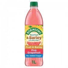 Robinsons Fruit and Barley No Added Sugar Pink Grapefruit 1L