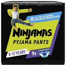 Pampers Ninjamas Boys Pyjama Pants 8-12 years x 9