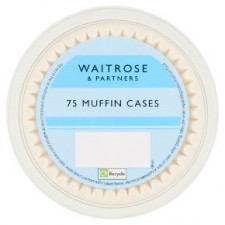 Waitrose White Muffin Cases 75 per pack