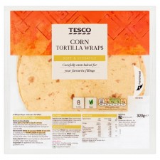 Tesco Corn Tortillas 8 Pack