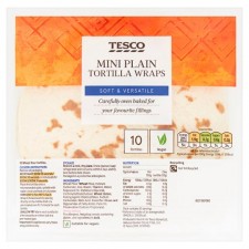 Tesco Mini Plain Tortillas 10 Pack