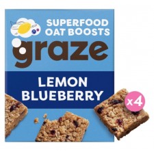 Graze Lemon and Blueberry Superfood Oat Bites 4 x 30g