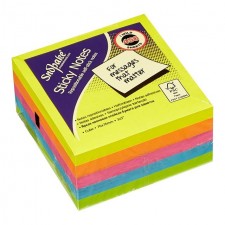 Snopake Sticky Notes Neon 450 Pack