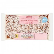 Tesco Coconut And Raspberry Loaf Cake Serves 6 