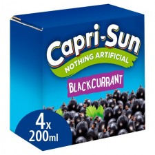 Capri Sun Blackcurrant 4X200ml