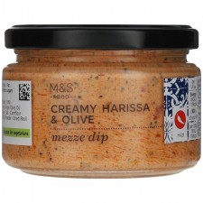 Marks and Spencer Creamy Harissa and Olive Mezze Dip 250g