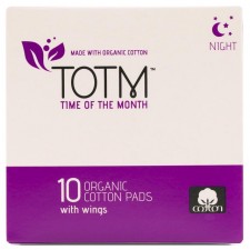 TOTM Organic Cotton Night Pads 10 per pack