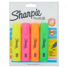 Sharpie Fluo XL Highlighters Chisel Tip 4 Pack