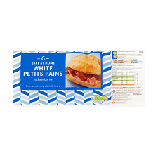 Sainsburys White Petit Pain Home Bake 6 Pack