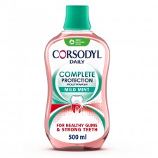 Corsodyl Complete Protection Mild Mint Mouthwash 500Ml