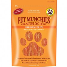 Pet Munchies 100% Natural Chicken Strips 90g