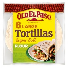 Old El Paso 6 Large Flour Tortillas 350g