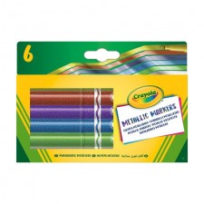 Crayola Metallic Markers 6 per pack