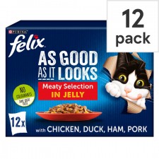 Felix As Good As It Looks Meat Selection in Jelly 12 x 100g