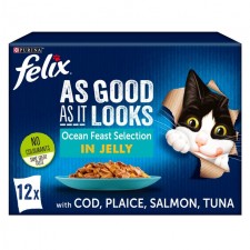 Felix As Good As It Looks Ocean Feasts In Jelly 12 x 100g