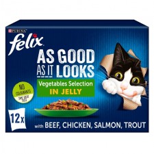 Felix As Good As It Looks Vegetable Selection in Jelly 12 x 100g