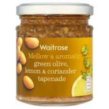 Waitrose Tapenade Green Olive Lemon and Coriander 165g