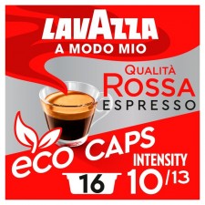 Lavazza A Modo Mio Qualita Rossa Espresso Capsules 16 per pack