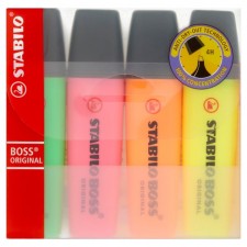 STABILO Boss Highlighters 4 per pack