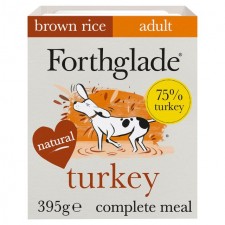 Forthglade complete adult grain free Turkey with Brown Rice and Veg 395g 