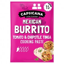 Capsicana Mexican Tomato Chipotle Burrito Cooking Paste Serves 2 Mild 60g
