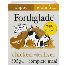 Forthglade Complete Puppy Grain Free Chicken with Liver Sweet Potato and Veg 395g