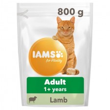 IAMS for Vitality Adult Cat Food With Lamb 800g