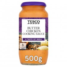 Tesco Butter Chicken Cooking Sauce 500g jar