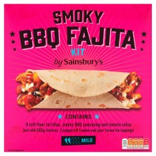 Sainsburys Smoky BBQ Fajita Kit 500g