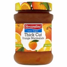 Streamline Reduced Sugar Thick Cut Orange Marmalade 340g 