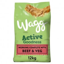 Wagg Complete Dry Dog Food Beef And Vegetable 12kg
