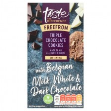 Sainsburys Taste the Difference Free From Triple Chocolate Cookies 150g